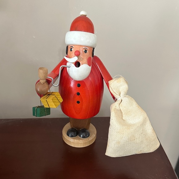 Wooden Santa incense German Smoker